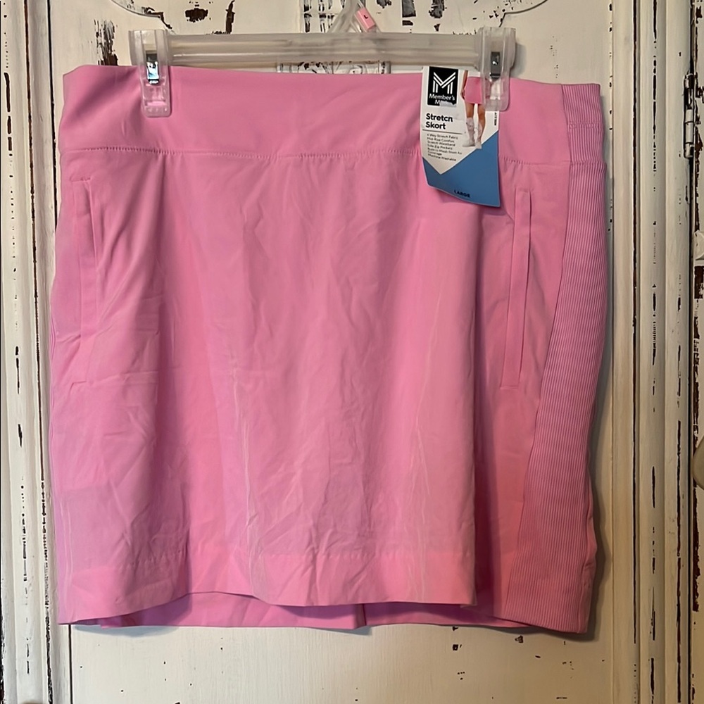 Pink Mini  skort  for Casual Resort Wear